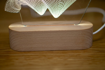 Handmade Heart-Shaped Night Lamp
