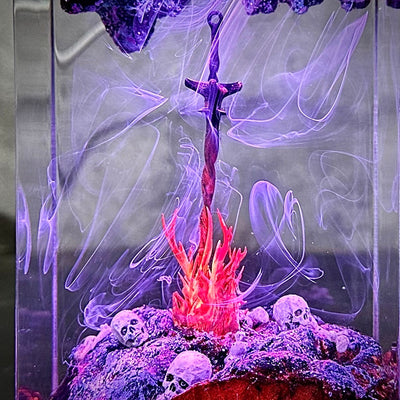 Fire Glowing Sword Figure Epoxy Night Light(MTR)