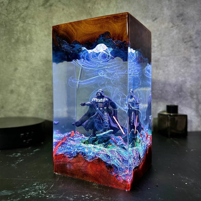 Da.rth Va.der Diorama S.tar Wa.rs Epoxy Night Light(MTR)