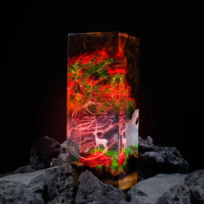 Epoxy Resin Lamps Made of Jungle Materials(SGR)