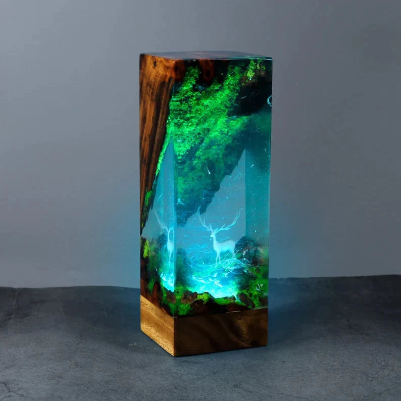 Epoxy Resin Lamps Made of Jungle Materials(SGR)