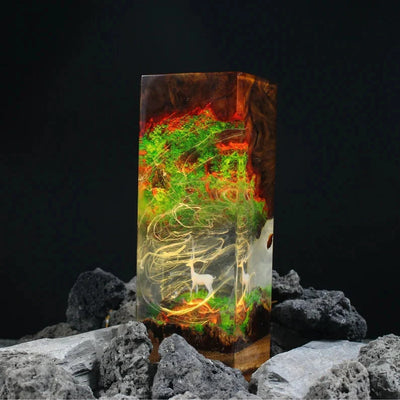 Epoxy Resin Lamps Made of Jungle Materials(SGR)