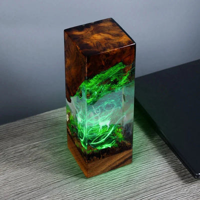 Epoxy Resin Lamps Made of Jungle Materials(SGR)