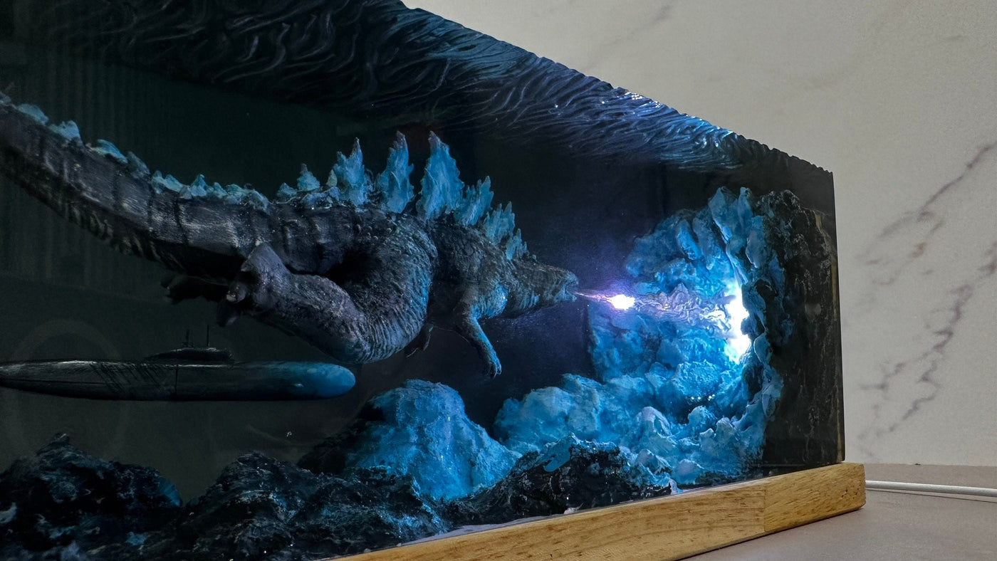 GODZILLA Atomic Breath Resin Lamp