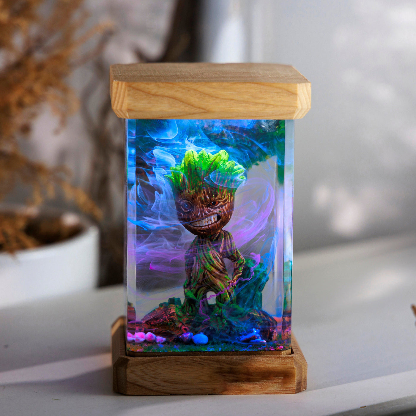 I Am Groot Mar.vel Epoxy Lamp