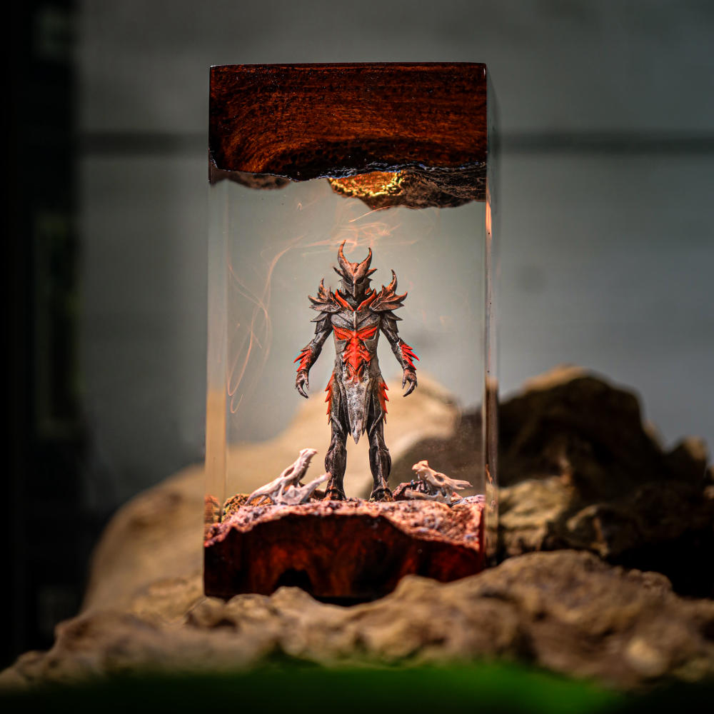 Skyrim Daedric Warrior Night Light